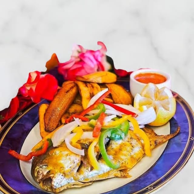 Grilled Pompano Fish.