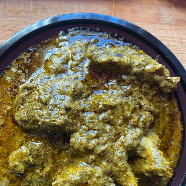 Cassava Leaf & White Rice.