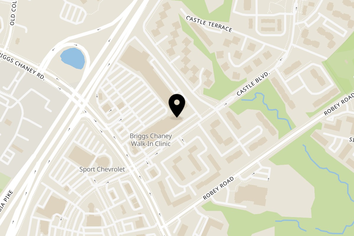 Map showing the location of DOVIS BEST RESTAURANT & BAR, CYNDY'S SEAFOOD on 13843 Outlet Dr in Silver Spring